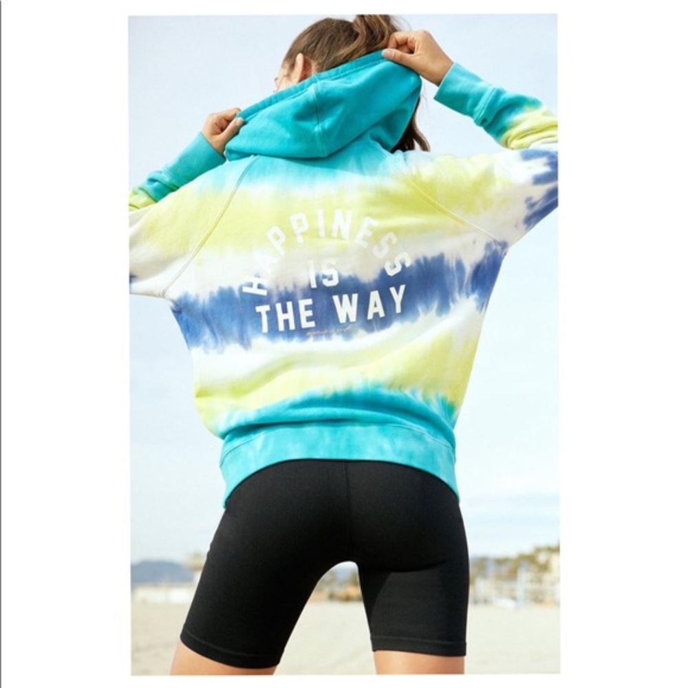 🆕 2/$60 NWOT Spiritual Gangster | Happiness Is The Way Tie Dye Hoodie
